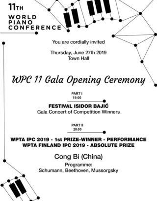 WPC 2019 - Gala Opening Invitation