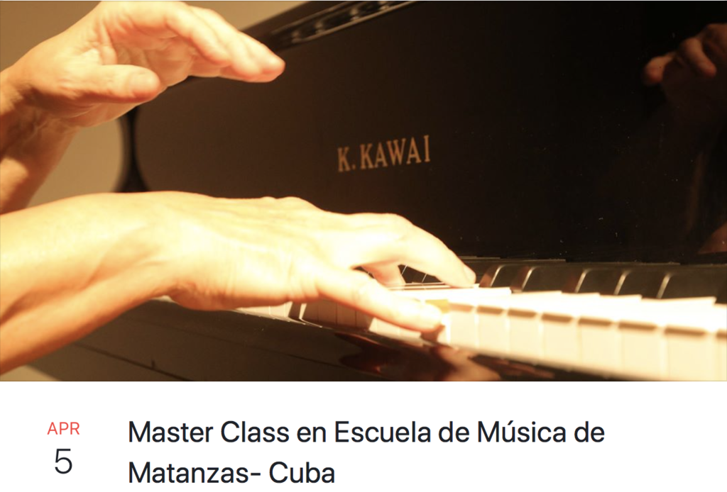 Master class en Escuela de Musica de Matanzas - Cuba
