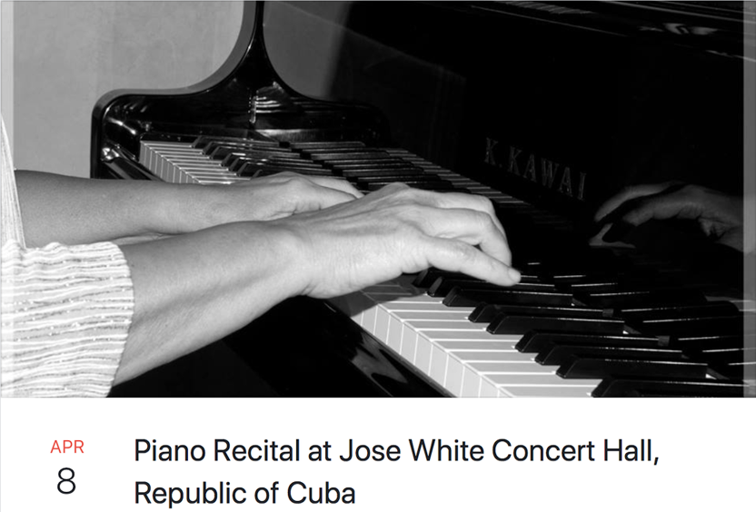 Piano Recital at Jose White Concert Hall