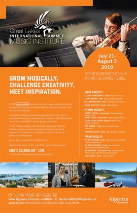 "Great Lakes International Summer Music Institute"