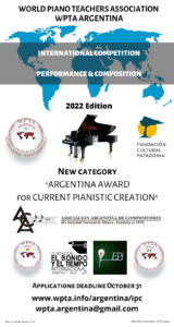 WORLD PIANO TEACHERS COMPETITION WPTA Argentina IPC 2022