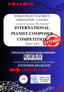 WPTA Competition (132 x 190 mm) WPTA Canada-Composition